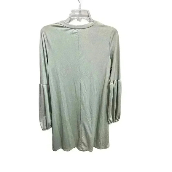 Lily Rose Women's Size Medium Long Sleeve Dress Light Green Lightweight - Picture 4 of 5